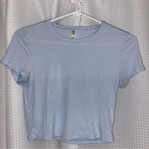 Aritzia Sunday Best Light Blue Baby Tee M T-Shirt